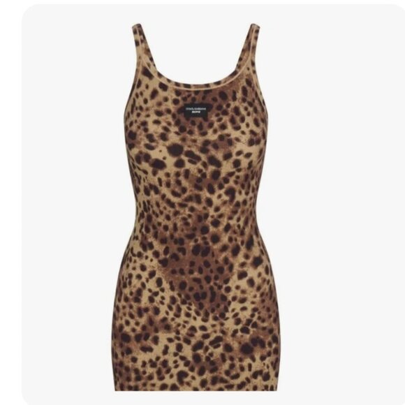 SKIMS Dresses & Skirts - SKIMS X Dolce Gabbana leopard dress